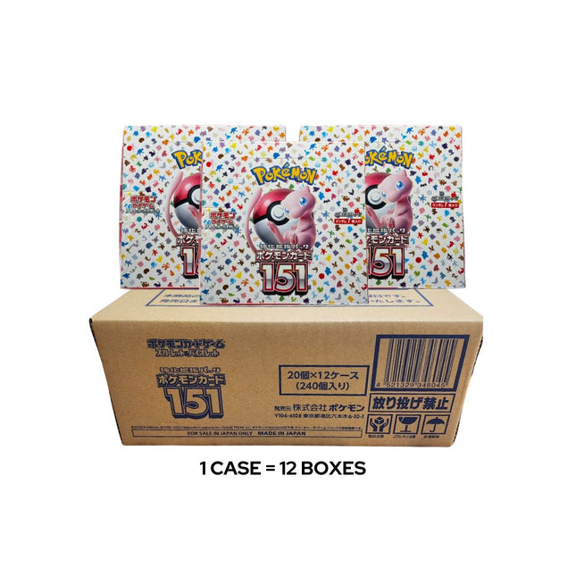 Japanese Pokemon TCG 151 SV2a  sealed case reprint version