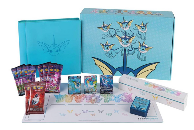 PRE ORDER [S-CHINESE] Pokemon Eevee Evolution Vaporeon Premium Gift Box Eeveelution
